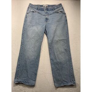 Abercrombie & Fitch Jeans Womens 33x29 Light Wash High Rise 90s Relaxed Denim
